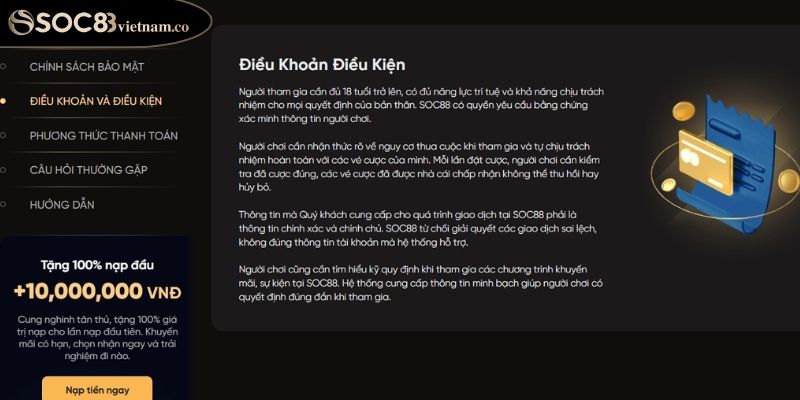 Điều Khoản Sử dụng soc88 1 Tầm quan trọng của điều khoản sử dụng SOC88