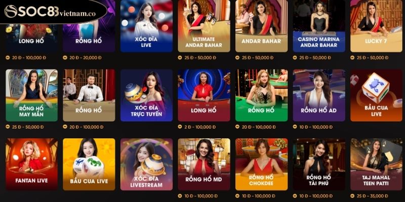 Hướng Dẫn Chi Tiết Cách Chơi Rồng Hổ SOC88 Và Mẹo Thắng Lớn 2 Tổng quan về Rồng Hổ SOC88