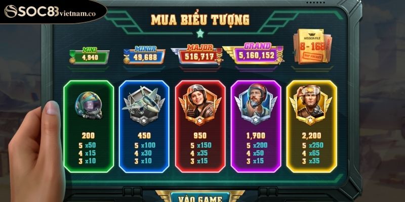 Hướng Dẫn Chơi Slot Phi Đội Xung Kích Soc88 Chiến Thắng 2 Khám phá sức mạnh slot phi đội xung kích soc88
